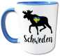 Preview: Fan Tasse Schweden Elch